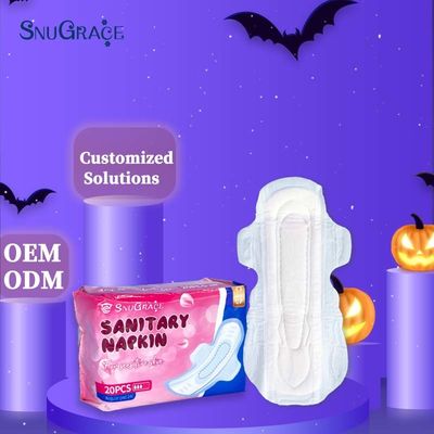 SnuGRACE Soft Respirable Organic Ladies Sanitary Napkin Supporta la personalizzazione OEM