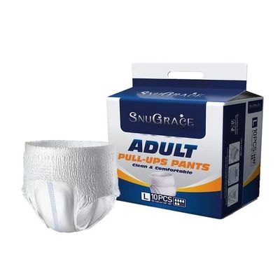 800-2000ml Assorbimento Bianco/Pantalone personalizzato Tipo pannolino per adulti per la distribuzione diretta