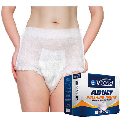 Pantaloni da pannolino per adulti traspiranti con superficie morbida e certificazione OHSAS18001