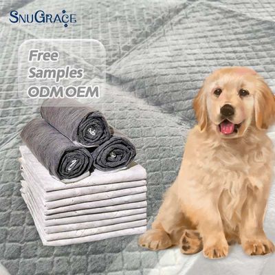 Logo personalizzato Logo usa e getta Bambù carbone per cani per addestramento rapido del cucciolo