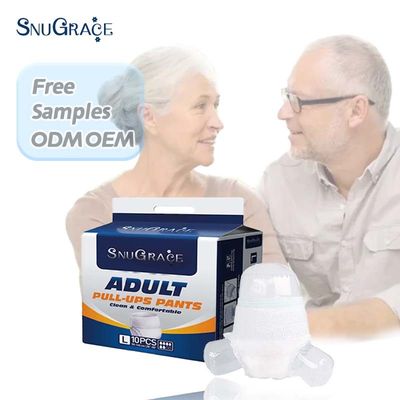 SNUGRACE Direct Adult Diaper Pull Up Diaper Pants Fluff Pulp e Prevenzione delle perdite 3D