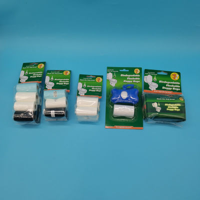 Sacchetto da pulizia monouso per cani Sacchetto per rifiuti per cani Sacchetto di plastica per cani con logo OEM PLA