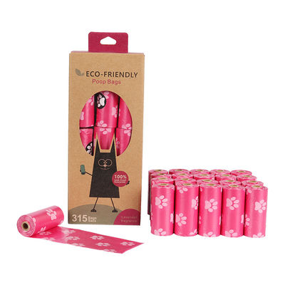 Dispenser per sacchetti di rifiuti per cani compostabile biodegradabile con logo stampato