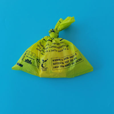 Pulizia fatta facile Biodegradabile Amido di mais Sacchetti di plastica di cacca per cani con stampa personalizzata