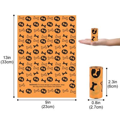 Dimensioni personalizzate Sacchetto per rifiuti per cani accettato con distributore e materiale ecologico
