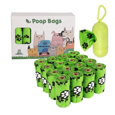 Dimensioni personalizzate Sacchetto per rifiuti per cani accettato con distributore e materiale ecologico