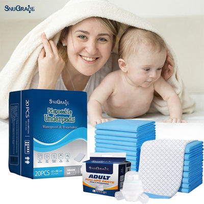 SnuGrace Underpads all'ingrosso Prodotti di incontinenza per adulti stampati a prezzi super bassi