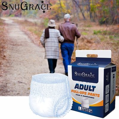 Pantaloni per adulti di polpa di pellicola usa e getta confortevoli con assorbimento 50-150G
