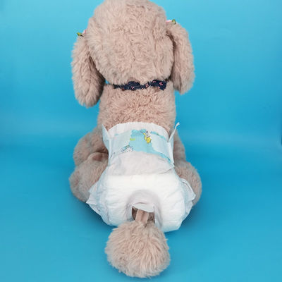 pannolino per cani blu grande personalizzato per animali domestici 3D
