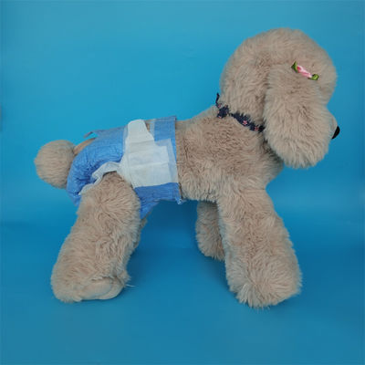 pannolino per cani blu grande personalizzato per animali domestici 3D