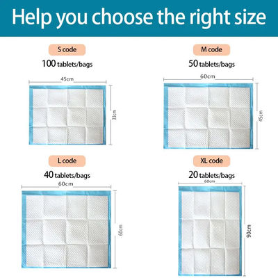 Pad di allenamento a 5 strati a prova di perdite per cani e gatti Eco-friendly Disposable Pet Pee Pad