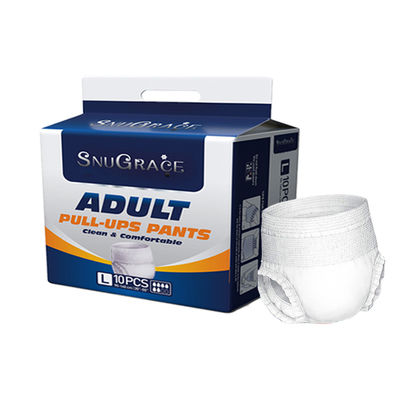 SNUGRACE Pantaloni da pannolino per adulti per l' incontinenza Pantaloni da pannolino semplici tessuti e tirati su