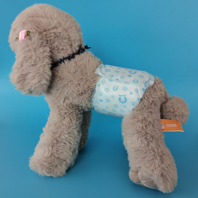 Colori personalizzati pannolini usa e getta per cani nastri magici e assorbente