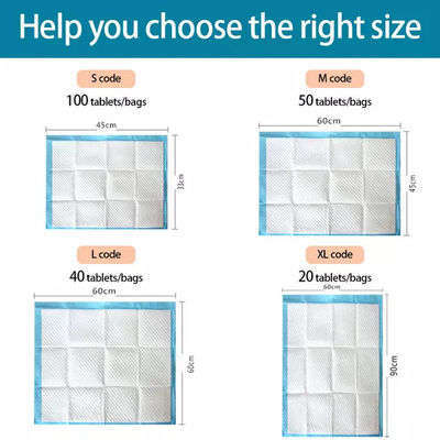 45x60cm Pet Pee Pad 5 strati Assorbente Pad di allenamento per cani e cuccioli adatto a tutti gli animali domestici