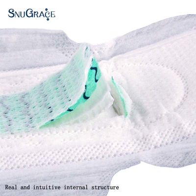 SNUGRACE Disegno alato pannolini igienici di cotone ultra-sottili per donna accettabile OEM ODM