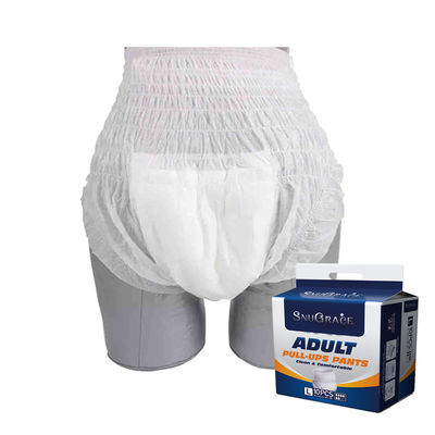 Pantaloni a polpa di pelliccia con elevato assorbimento pannolini per adulti mutandine per bisogni di cura anziani