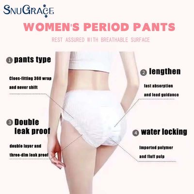 Pantaloni mestruali per donne SnuGrace migliorano più leggeri, respirabili e anti-fuga laterale