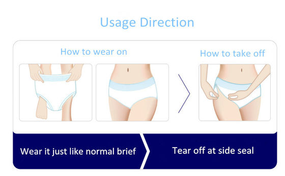 Pantaloni da ciclo femminili bianchi traspiranti e usa e getta per le esigenze di distribuzione OEM ODM