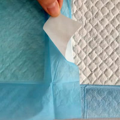 60x60cm Underpad usa e getta Baby Care Underpad con fascia adesiva e tessuto igienico