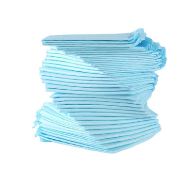 Underpad usa e getta ad assorbimento pesante personalizzato in colore blu per dimensioni SML XL 60 * 60