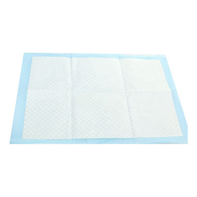 Underpad usa e getta ad assorbimento pesante personalizzato in colore blu per dimensioni SML XL 60 * 60