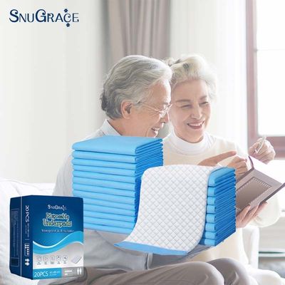 SnuGrace Underpad usa e getta 23X36 per adulti anti-fuga 3D Leak Prevention Channel