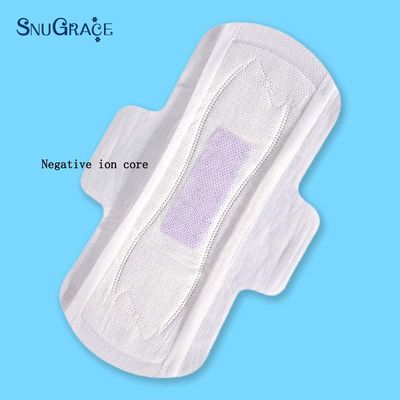 100% di cotone Super assorbente Anion Pad sanitari morbidi e traspiranti pad per donna per il giorno