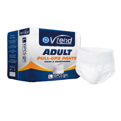 Pantaloni monouso per adulti pannolino ultra morbido asciutto traspirante per anziani ODM OEM Plain tessuto