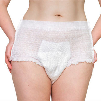 Pantaloni incontinenti per adulti monouso e anti-fuga con canale di prevenzione delle perdite 3D